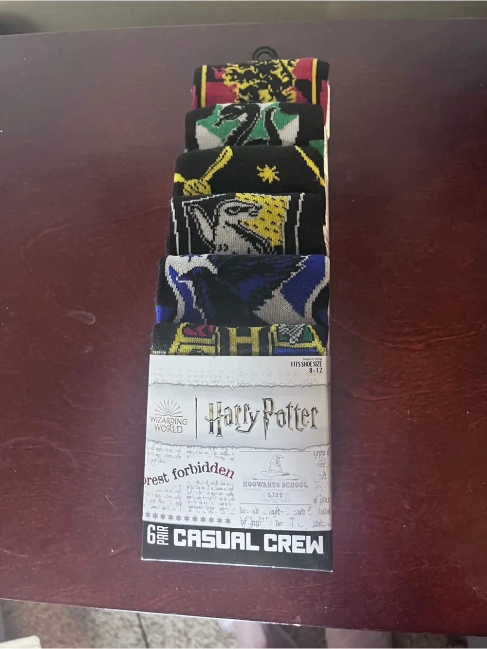 Harry Potter House Crest Crew Socks - Multi Color